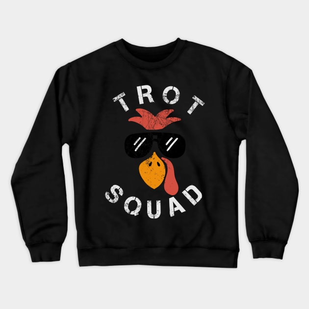 Trot Squad Turkey Thanksgiving Crewneck Sweatshirt by Duhkan Painting